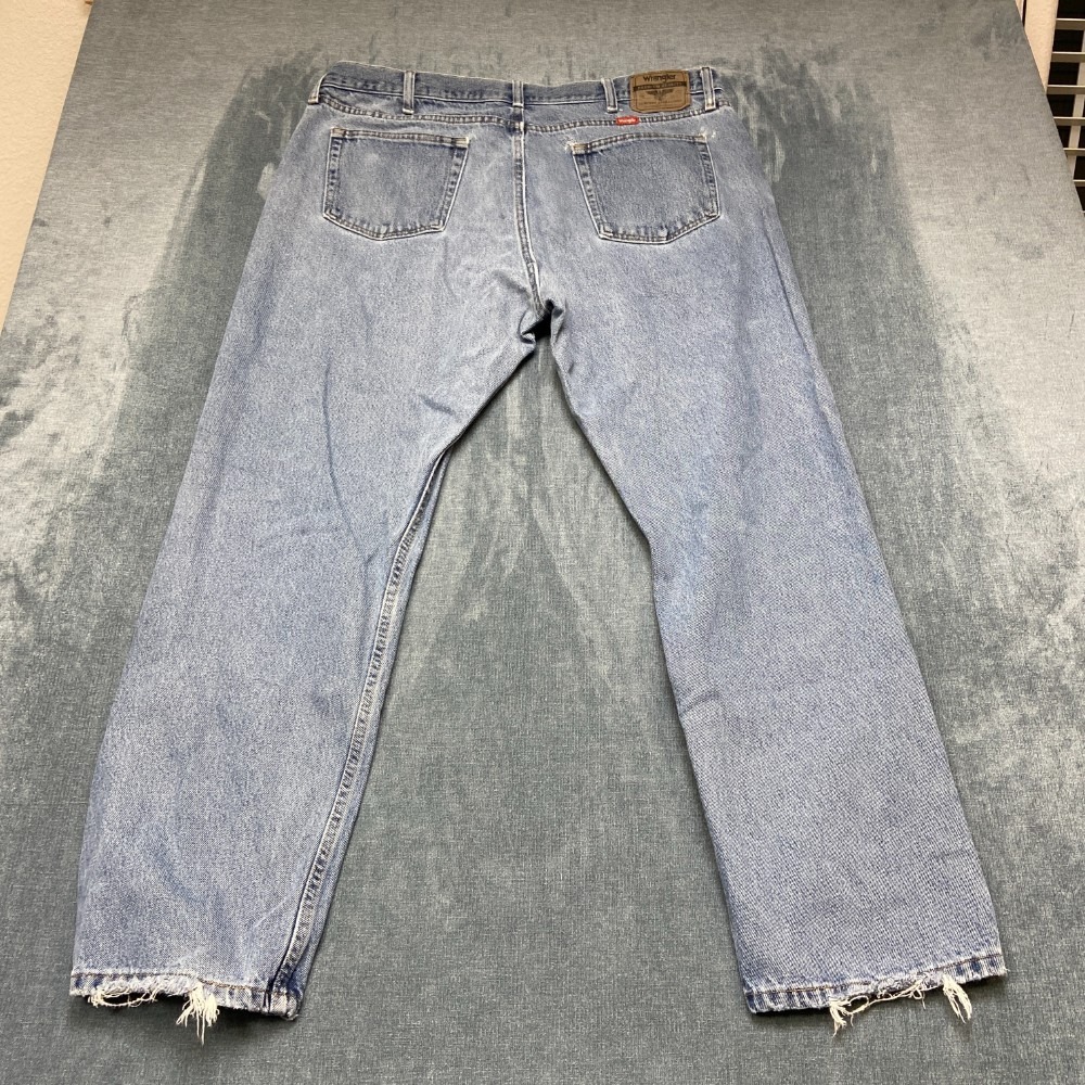 Wrangler Relaxed Fit Jeans Mens 40x32 Blue Denim Cotton Streetwear Outdoor Cozy